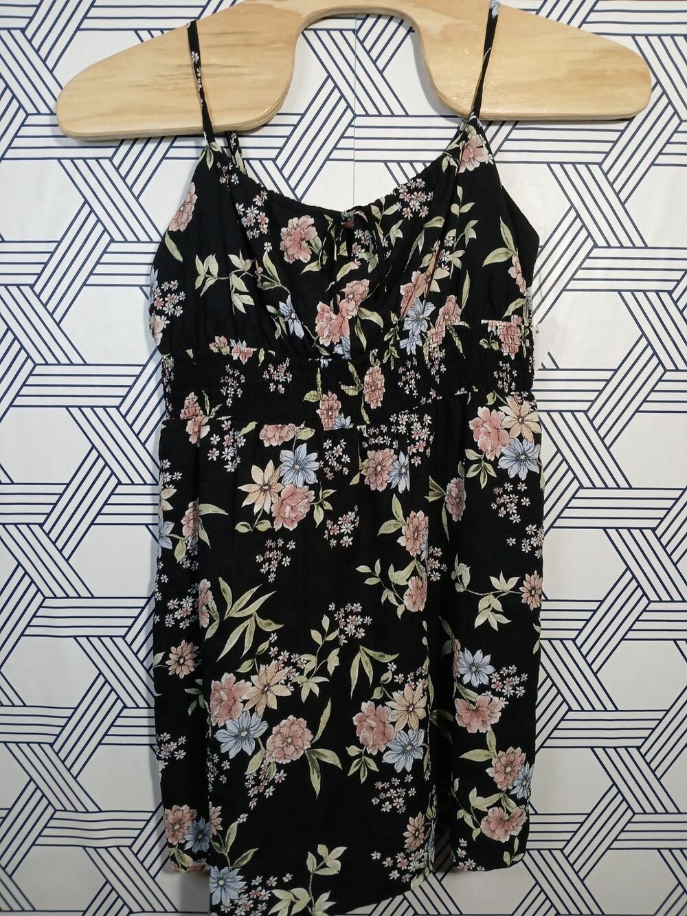 SO Babydoll Dress Floral Print Spaghetti Strap Cottagecore Summer